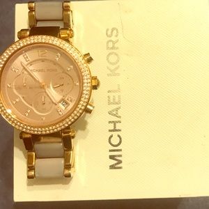 Rose gold Michael kors watch